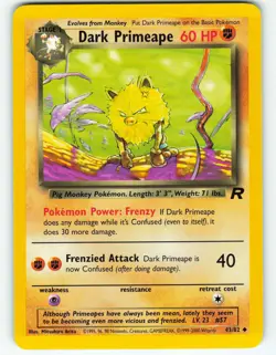 Dark Primeape - 43/82 Team Rocket - Pokemon TCG - 2000 - Image 1