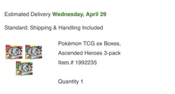 Costco- Pokemon Mega Evolution Ascended Heroes Ex Box Set of 3 Factory Sealed - Image 2