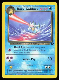 DARK GOLDUCK 37/82 VINTAGE UNCOMMON TEAM ROCKET POKEMON - Image 1