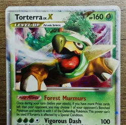 Pokemon TCG Torterra LV.X DP09 Black Star Promo Holo - 2007 Vintage - LP - Image 2