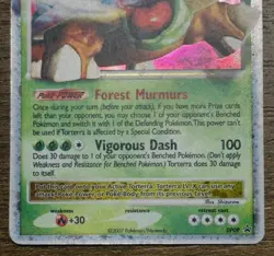 Pokemon TCG Torterra LV.X DP09 Black Star Promo Holo - 2007 Vintage - LP - Image 3