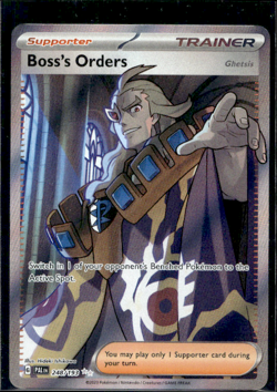 Pokemon TCG Boss's Orders Trainer Full Art Holo Rare Card 248/193 - Image 1