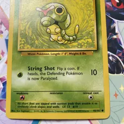 Pokemon TCG Caterpie Base Set 45/102 Regular Unlimited WOTC Vintage NM - Image 2