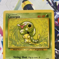 Pokemon TCG Caterpie Base Set 45/102 Regular Unlimited WOTC Vintage NM - Image 3