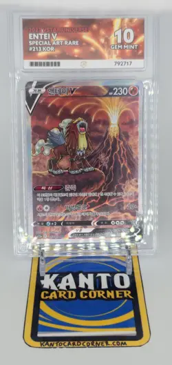 Pokemon TCG Entei V SAR 213/172 Korean S12a VSTAR Universe Ace 10 Perfect Subs - Image 3