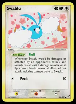 Swablu 79/107 Common Deoxys Pokemon Lightly Played - Image 1