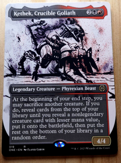 Kethek, Crucible Goliath - Borderless - Phyrexia: All Will Be One - NM - 319 - Image 1