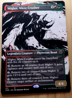 Migloz, Maze Crusher - Borderless - Phyrexia: All Will Be One - NM - 321 - Image 1