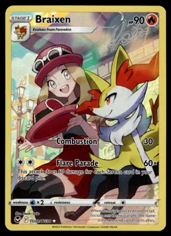 Braixen TG01/TG30 SWSH12: Silver Tempest Trainer Gallery Pokemon - Image 1