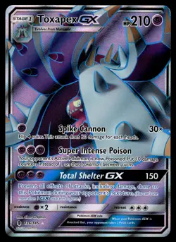 Toxapex GX (Full Art) 136/145 SM - Guardians Rising Pokemon - Image 1