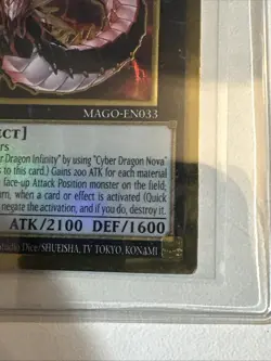 Cyber Dragon Infinity - MAGO-EN033 - Premium Gold Rare 1st Ed Yugioh - Image 4
