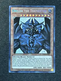 Yu-Gi-Oh! Obelisk The Tormentor TN19-EN007 Limited Edition - Prismatic SR - NM - Image 1
