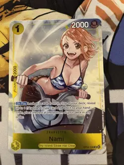 One Piece TCG ENGLISH Nami OP15-108 DASH PACK PROMO Adventure On Kami’s Island - Image 1