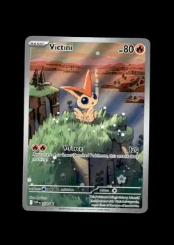 Victini Promo Illustration Rare SVP208 NEAR MINT - Black Bolt White Flare Promo - Image 1