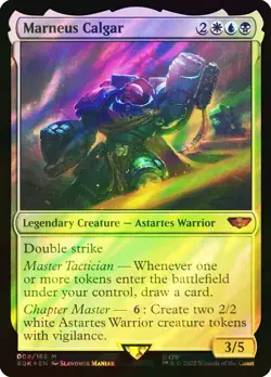 MTG SURGE FOIL Marneus Calgar - Warhammer 40,000 Commander #008 - Image 1