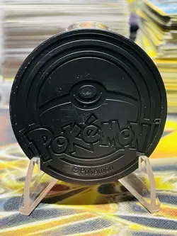 Eevee Glitter Holo Red & Black Pokemon TCG JUMBO Prismatic Evolutions Coin - Image 2
