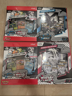 2x SETS Pokemon Black Bolt and White Flare Binder + Poster Collection Sam's Club - Image 1