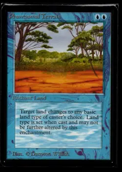 MRM ENGLISH Phantasmal Terrain MTG magic BETA - Image 1