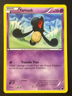 Yamask 54/116 Black & White Plasma Freeze - Pokemon Card - Near Mint - Image 1