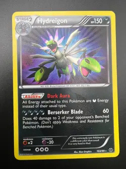 Hydreigon - 103/99 - Pokemon Next Destinies Black & White Secret Rare Card LP - Image 1