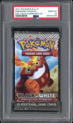 PSA 10 Pokemon Black & White Emerging Powers Booster Pack Darmanitan (LOW POP) - Image 1