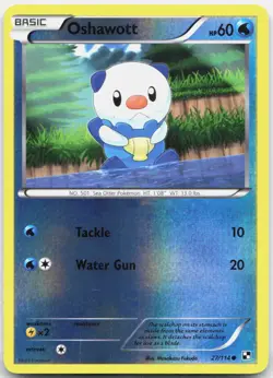 Oshawott 27 Common Black and White 27/114 NM - Image 1