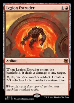 1x - Legion Extruder - #12 - The Big Score - NM MTG - Image 1