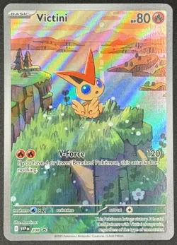 Victini 208 Pokemon TCG SV: Scarlet & Violet Black Star Promo Cards NM - Image 1