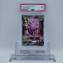 2021 Pokemon SWSH Fusion Strike #255 FA/Genesect V PSA 9 - Image 1