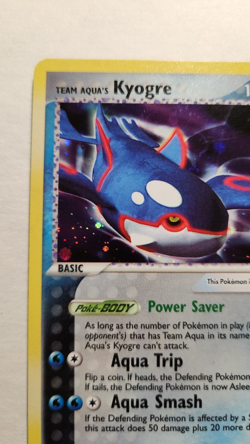 2004 Vintage Team Aqua's Kyogre 3/95- EX Team Magma vs Team Aqua Pokemon TCG- NM - Image 5