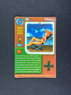 topps Pokemon TV Animation Series 1 Vending Sticker Prism RARE TV3 Misty - Image 2