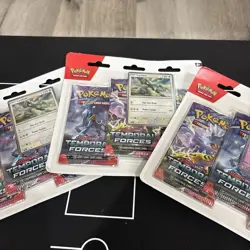 LOT OF 3 Pokemon Temporal Forces 3-Pack Blister Cleffa Scarlet Violet TCG NEW - Image 2