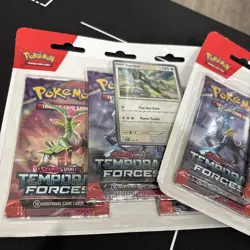 LOT OF 3 Pokemon Temporal Forces 3-Pack Blister Cleffa Scarlet Violet TCG NEW - Image 4