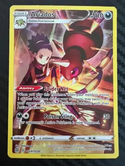 Pokemon TCG Ariados Sword & Shield: Brilliant Stars TG09/TG30 Secret Rare NM - Image 1