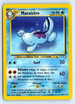 Pokemon Quagsire #045/111 Neo Genesis tcg Uncommon LP - Image 1