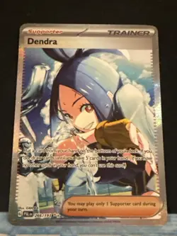Dendra 266/193 Paldea Evolved Special Illustration Full Art Supporter Pokemon - Image 1