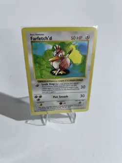 Pokemon TCG Farfetch'd Base Set 27/102 Regular Shadowless Uncommon - Image 1