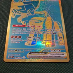 Pokemon TCG Scarlet & Violet Paldean Fates 244/091 Ting-Lu ex Hyper Rare Gold - Image 2