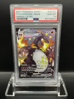 2021 Pokemon SWSH F.A./ Charizard VMAX Shining Fates #SV107 PSA 10 - Image 1