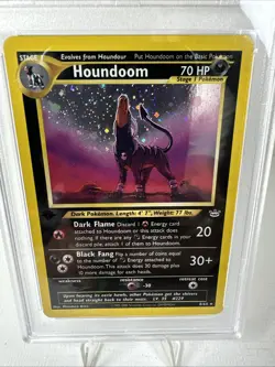 Pokemon Houndoom Neo Revelation 1st Edition Holo Rare #8 PSA 7 - Image 3