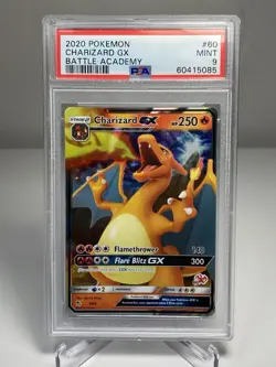 2020 Pokemon Charizard GX #60 Battle Academy PSA 9 - Image 1