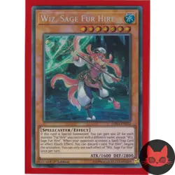 Yugioh Wiz, Sage Fur Hire DASA-EN022 Secret Rare 1st Edition NM - Image 1