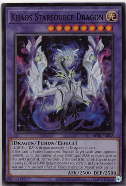 Khaos Starsource Dragon Super Rare OTS Tournament Pack 28 OP28-EN008 NM - Image 1
