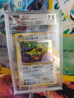 Pokemon Card Tauboss Pidgeot Jungle Dschungel Holo 1997 Japanese BGS Beckett 7.5 - Image 1