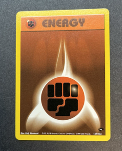 Fighting Energy Gym Challenge 127/132 Unlimited Pokemon Card NM-Mint - Image 1
