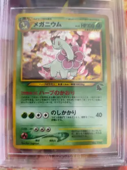 Pokemon Card Meganium Meganie Intro Pack Chikorita Deck Japanese BGS Beckett 8 - Image 3