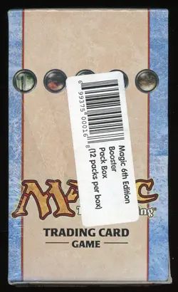 1999 MTG Magic the Gathering 6th Edition Mini Booster Box Factor Sealed - Image 1