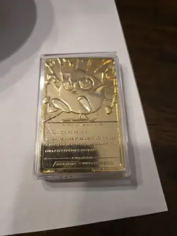 1999 Burger King Pokemon 23k Gold Plated JIGGLYPUFF Trading Card W/ Cert Ball - Image 4