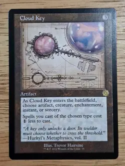 MTG Cloud Key Schematic Retro Frame Brothers War Magic The Gathering TCG - Image 1