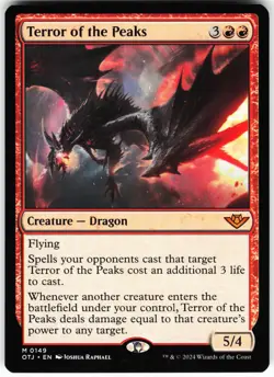 Terror of the Peaks M Outlaws of Thunder Junction OTJ Normal 149MTG NM - Image 1